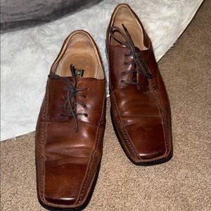 Stacy Adams Rich Brown Leather Oxfords‎